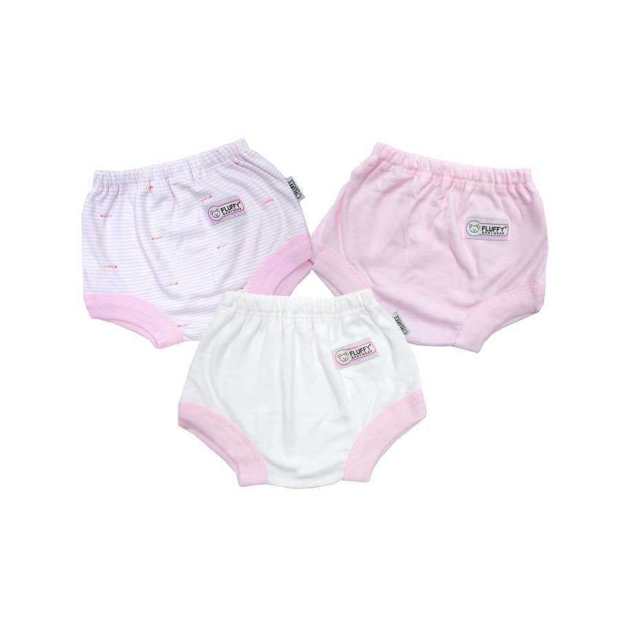 Fluffy Baby Wear Celana Segitiga Bayi Pink (Isi 3Pcs) CSS PNK