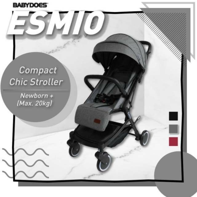 Babydoes CH 3481 Esmio Stroller - Grey - 1