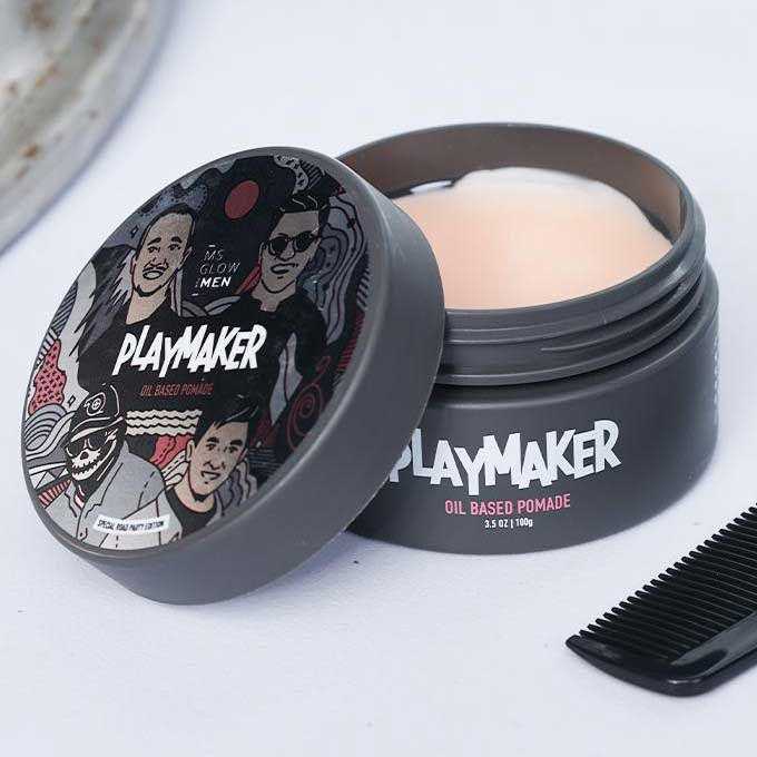 MS Glow Pomade Playmaker For Men Oil Based - 2