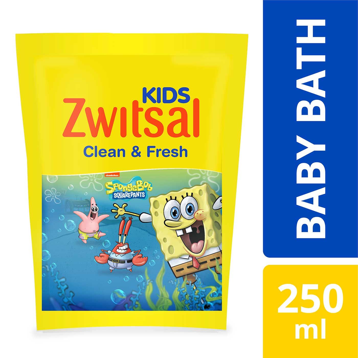 Zwitsal Kids Bubble Bath Blue Clean & Fresh 250 ml - 2