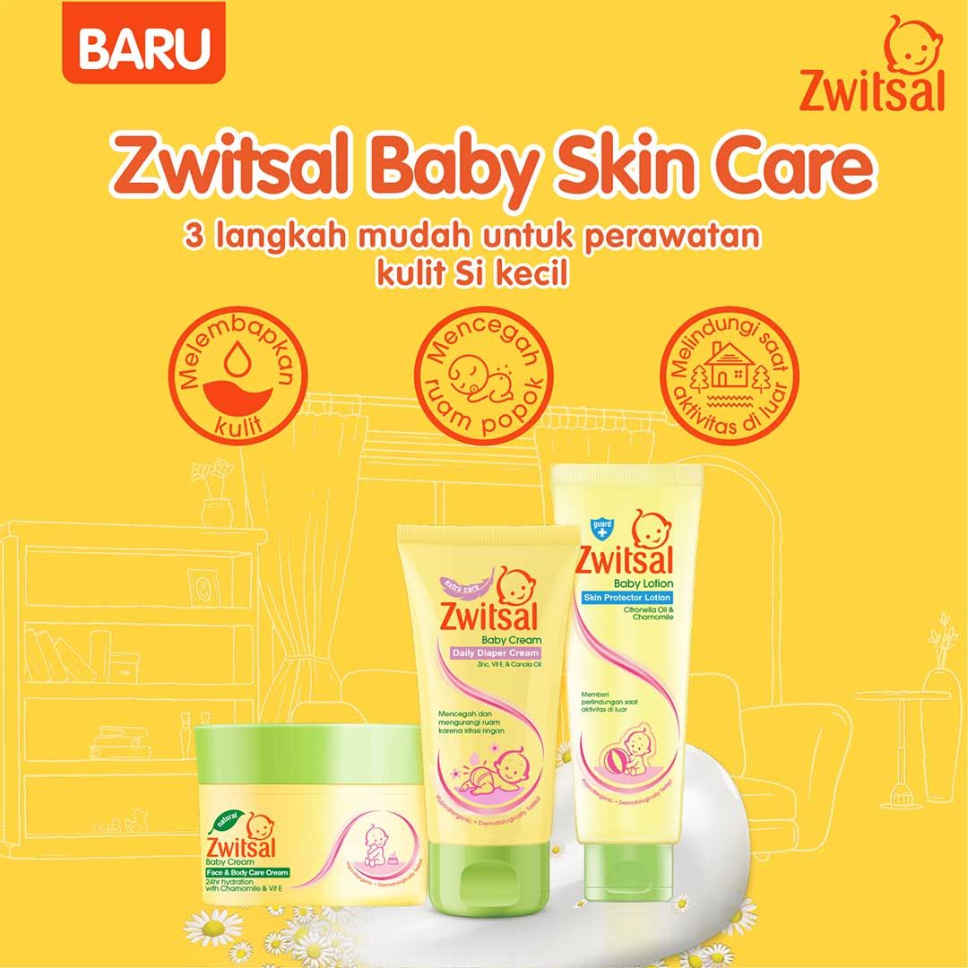 Zwitsal Baby Face & Body Cream 50 gr - 4