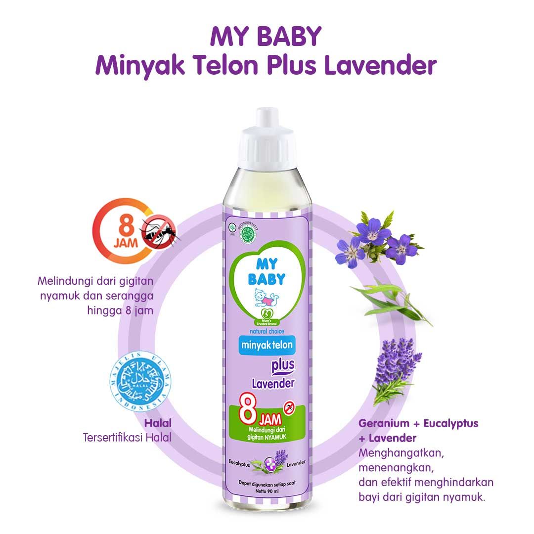 My Baby Minyak Telon Plus Lavender 90ml - 2