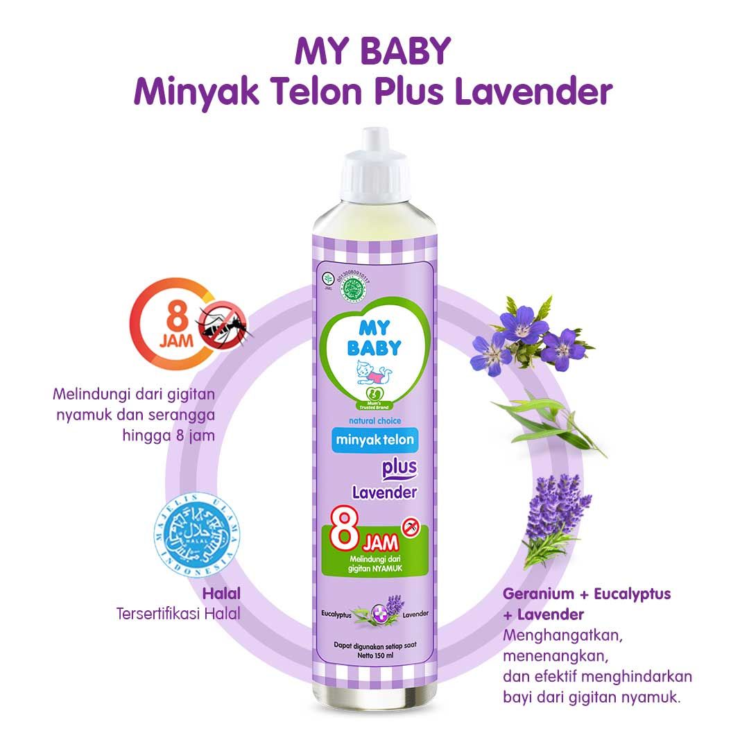 My Baby Minyak Telon Plus Lavender 150ml - 2