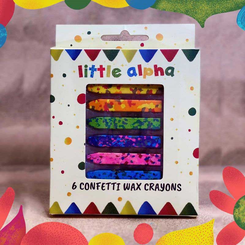 Little Alpha - Confetti Crayon - 3