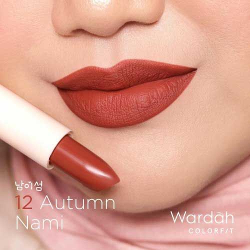 Wardah Colorfit Ultralight Matte Lipstick Korean Limited Edition Autumn Nammi - 1