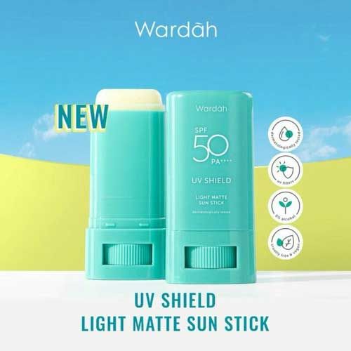 Wardah Uv Shield Spf 50 Pa++++ Light Matte Sun Stick - 1