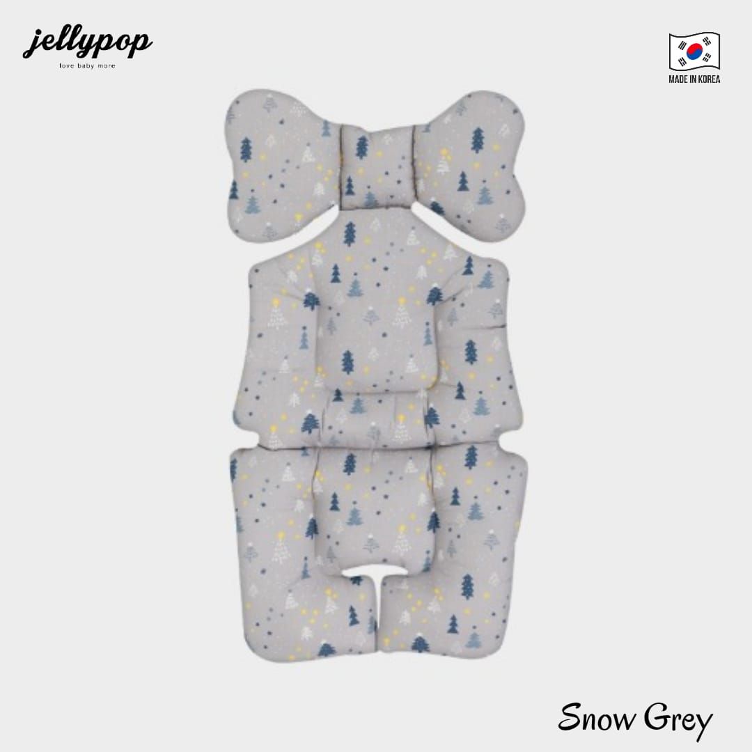 Jellypop Cozy Liner Snow Grey - Alas Stroller anak - 1