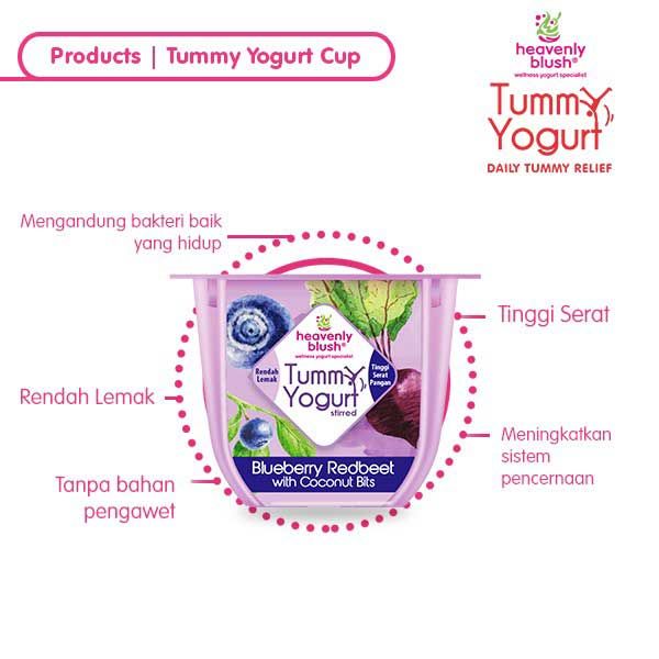 Yogurt Heavenly Blush Tummy Cup Blueberry Redbeet [24 x 80gr] - 2