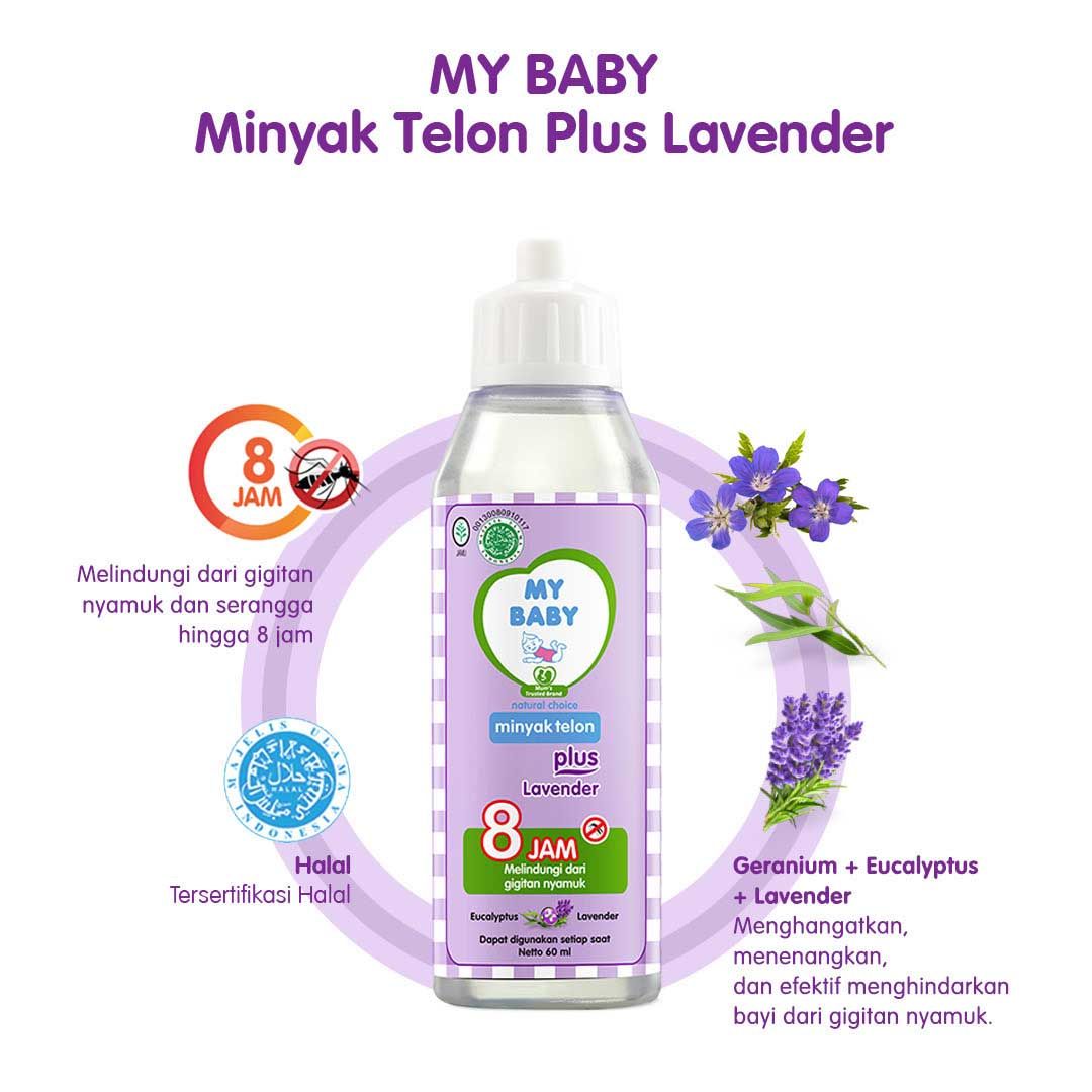 My Baby Minyak Telon Plus Lavender - 60ml - 3