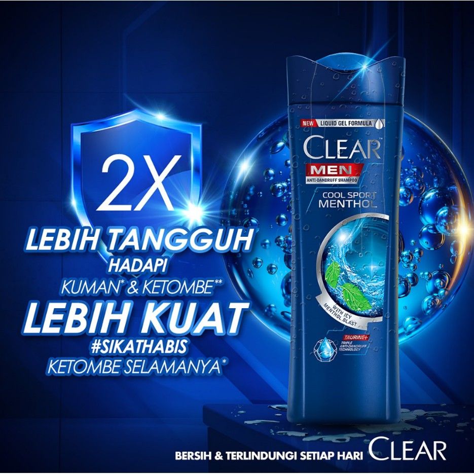Clear Shampoo Men Cool Sport Menthol 300Ml - 2