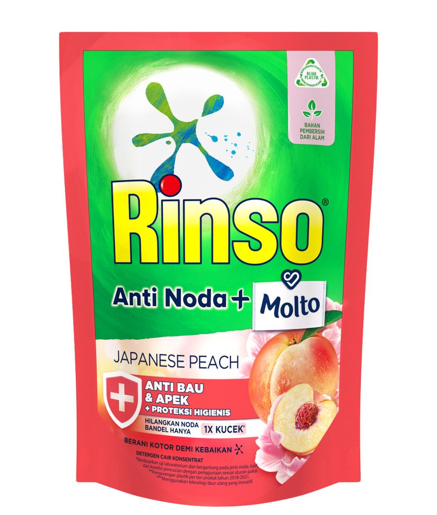 Rinso Molto Detergen Cair Japanese Peach 750Ml - 2