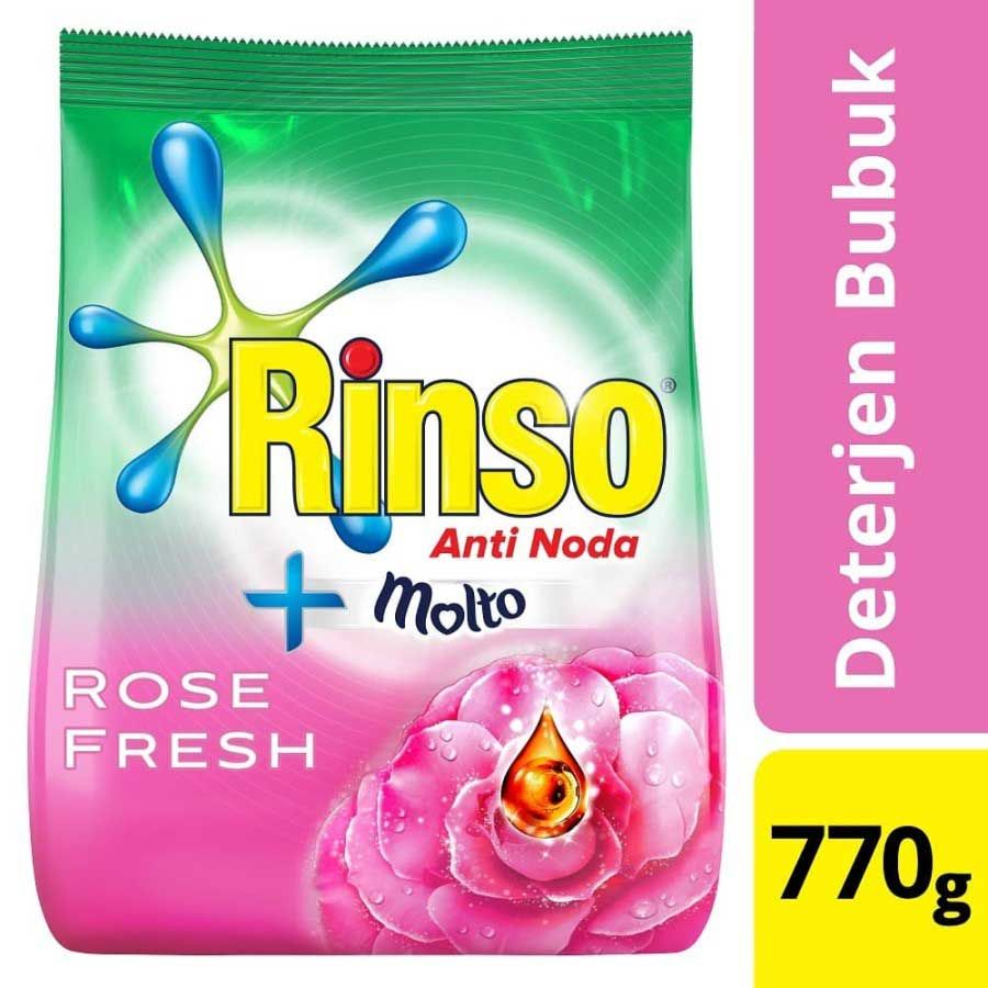 Rinso Molto Deterjen Bubuk Rose Fresh 770G - 1