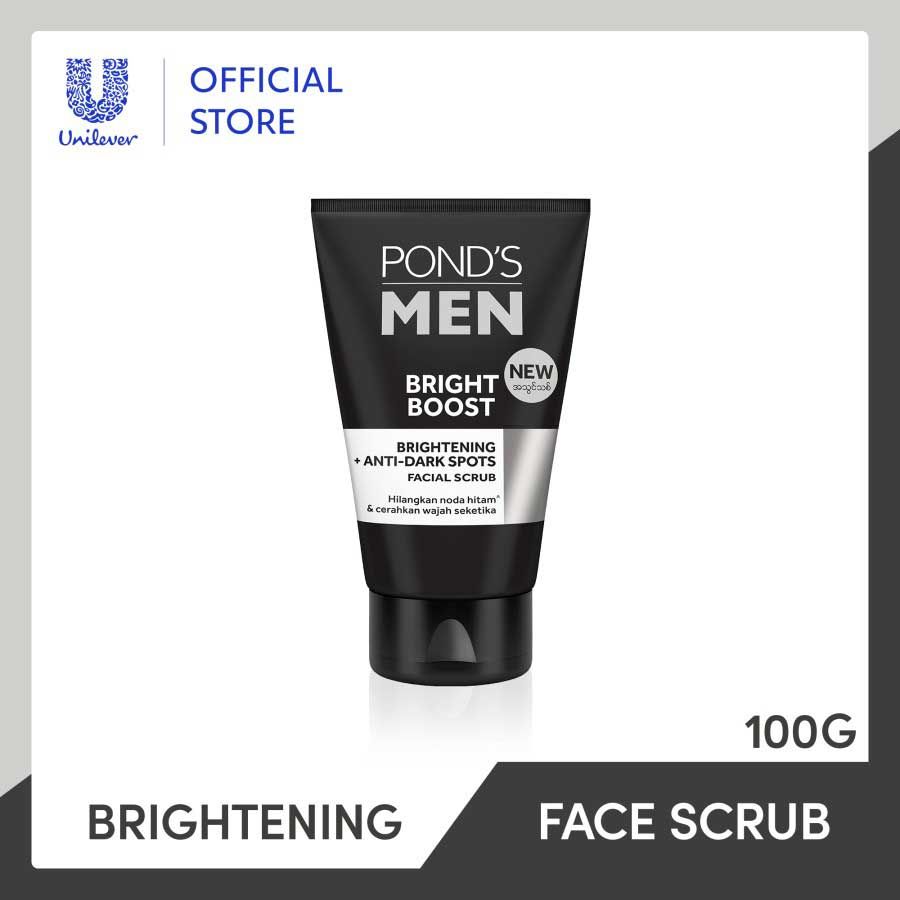 Ponds Men Bright Boost Face Scrub 100G - 1