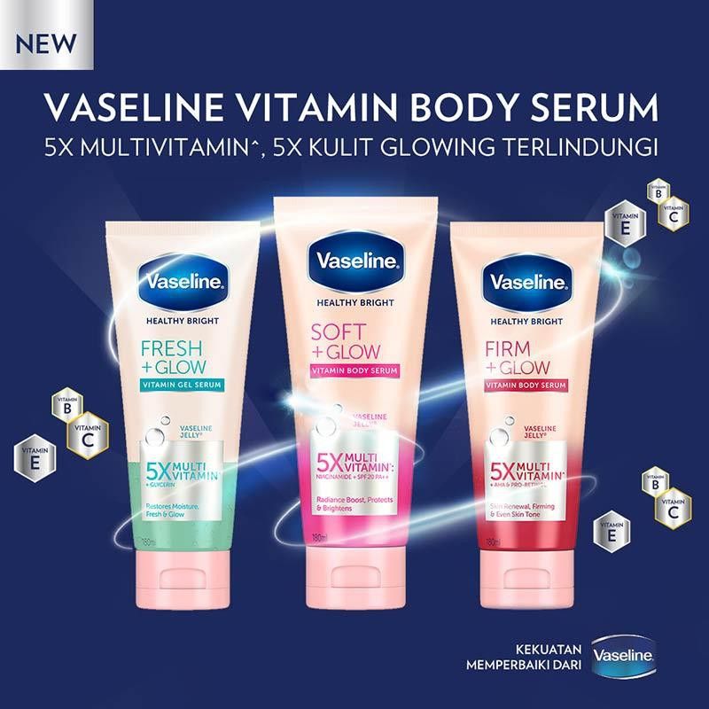 Vaseline Healthy Bright Vitamin Body Serum Firm Glow 180Ml - 3