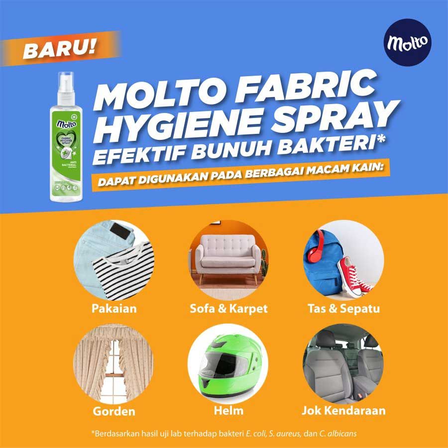 Molto Fabric Hygiene Spray Pakaian Anti Bacterial 100 Ml - 4