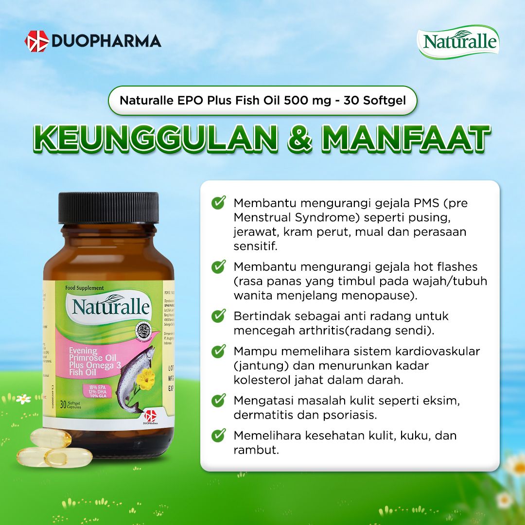 Naturalle EPO Plus Fish Oil 500mg - 30 Softgel - 2