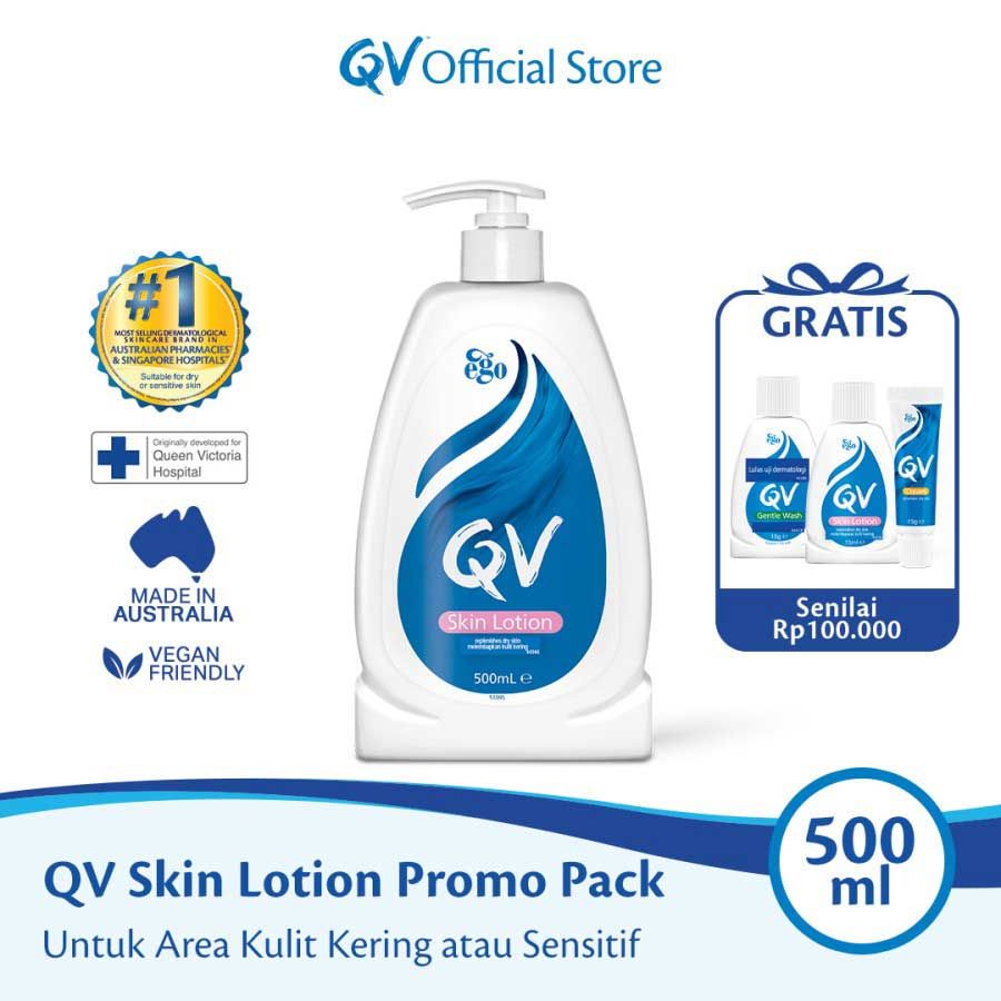 QV Skin Lotion Untuk Kulit Kering atau Sensitif 500ml Promo Pack - 1