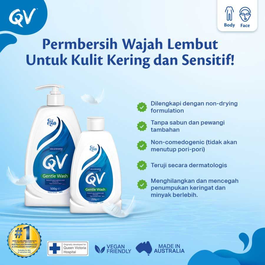 QV Gentle Wash Untuk Kulit Kering dan Sensitif (pH seimbang)- 250ml - 2