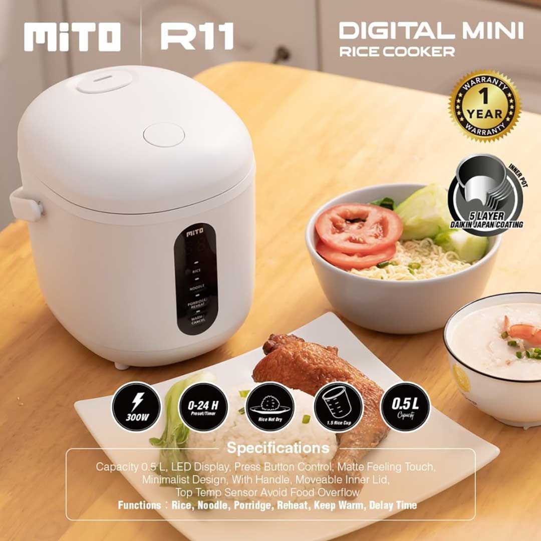 Mito Digital Rice Cooker R11 Garansi Resmi - 3