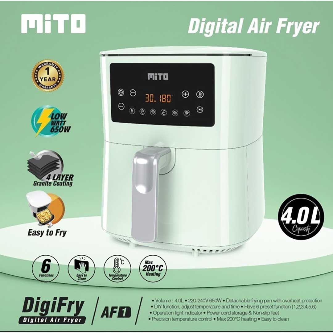 Mito Digital Air Fryer Low Watt Digifry Digifryer - Tosca Garansi Resmi - 1