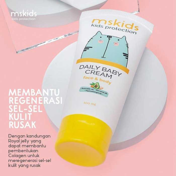 MS Glow Minyak Baby Telon Anak Cream MS Kids Original isi 65ml - 1