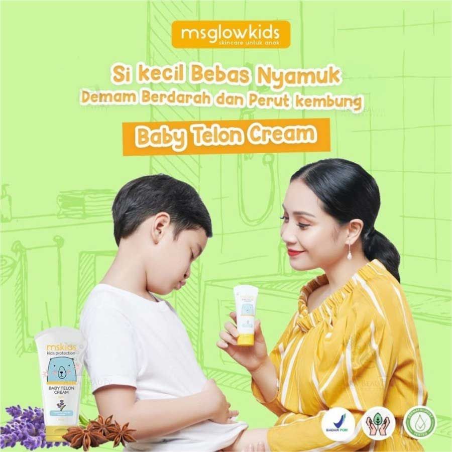 MS Glow Minyak Baby Telon Anak Cream MS Kids Original isi 65ml - 3