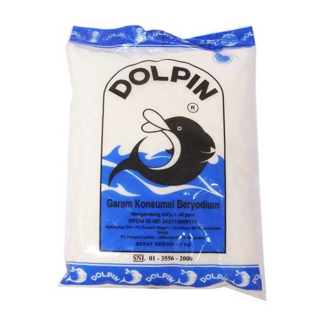 Garam Dolpin 1Kg  Garam Dapur Dolphin  Garam Konsumsi Beryodium - 1