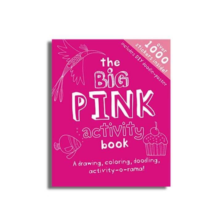 Tinigeek Buku Impor Big Pink Activity Book Sticker Book Buku Aktivitas Anak - 1