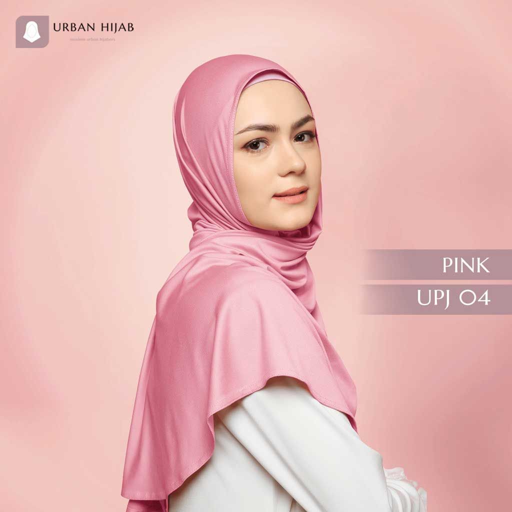 Urban Hijab Pashmina Instan Jersey - Pink - 1