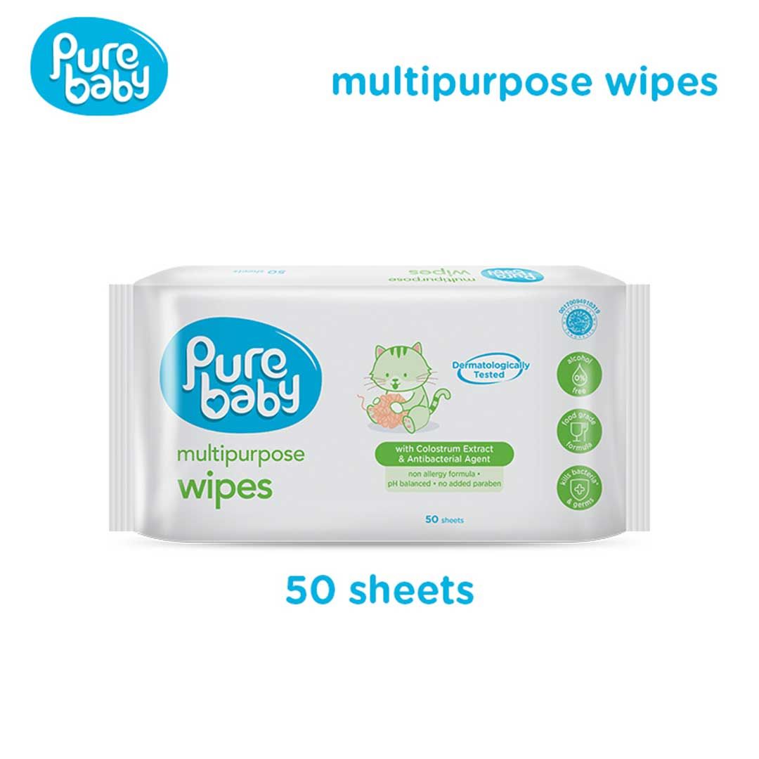 Pure Baby Multipurpose Wipes 50 + 50s - 1