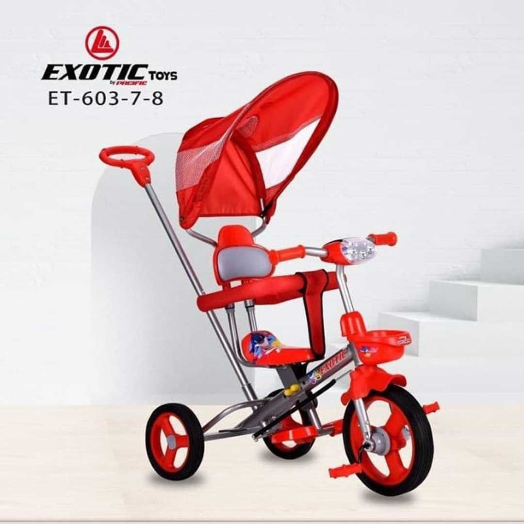 Exotic Sepeda Anak Bayi Balita Roda 3 Tricycle Exotic ET603-7-8 By Pacific Red - 1