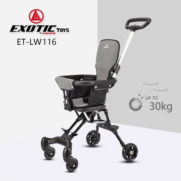Exotic Stroller Anak Bayi Balita Kursi Dorong Stroler Anak Exotic ET LW116 Sofa Style Grey - 1