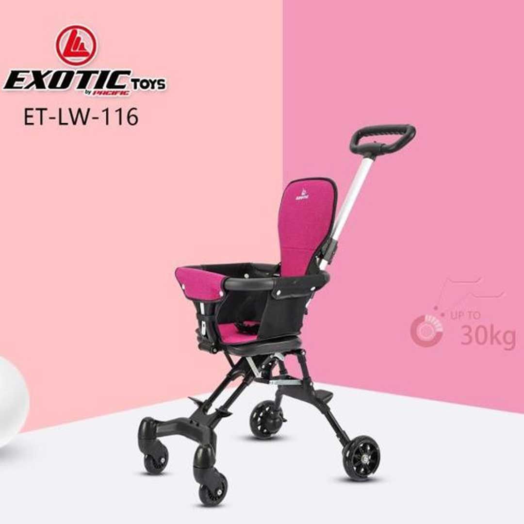 Exotic Stroller Anak Bayi Balita Kursi Dorong Stroler Anak Exotic ET LW116 Sofa Style Pink - 1