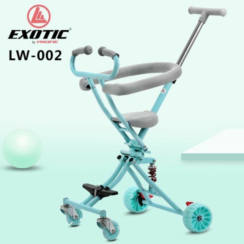 Exotic Stroler Anak Bayi Balita Trike Exotic ET LW002 Green - 1
