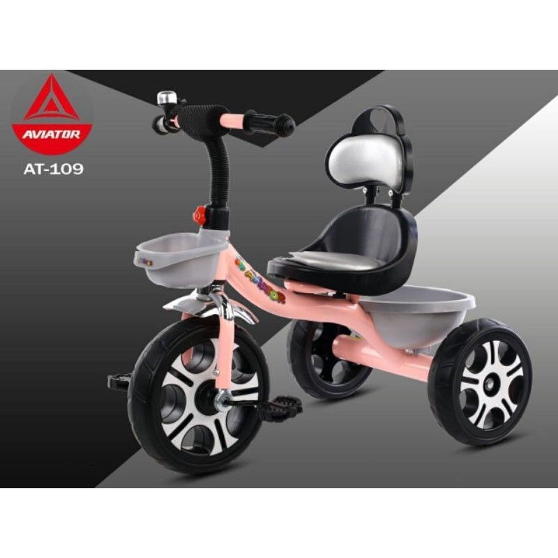 Aviator Sepeda Anak Bayi Balita Dorong Roda 3 Tricycle Aviator AT109 Pink - 1