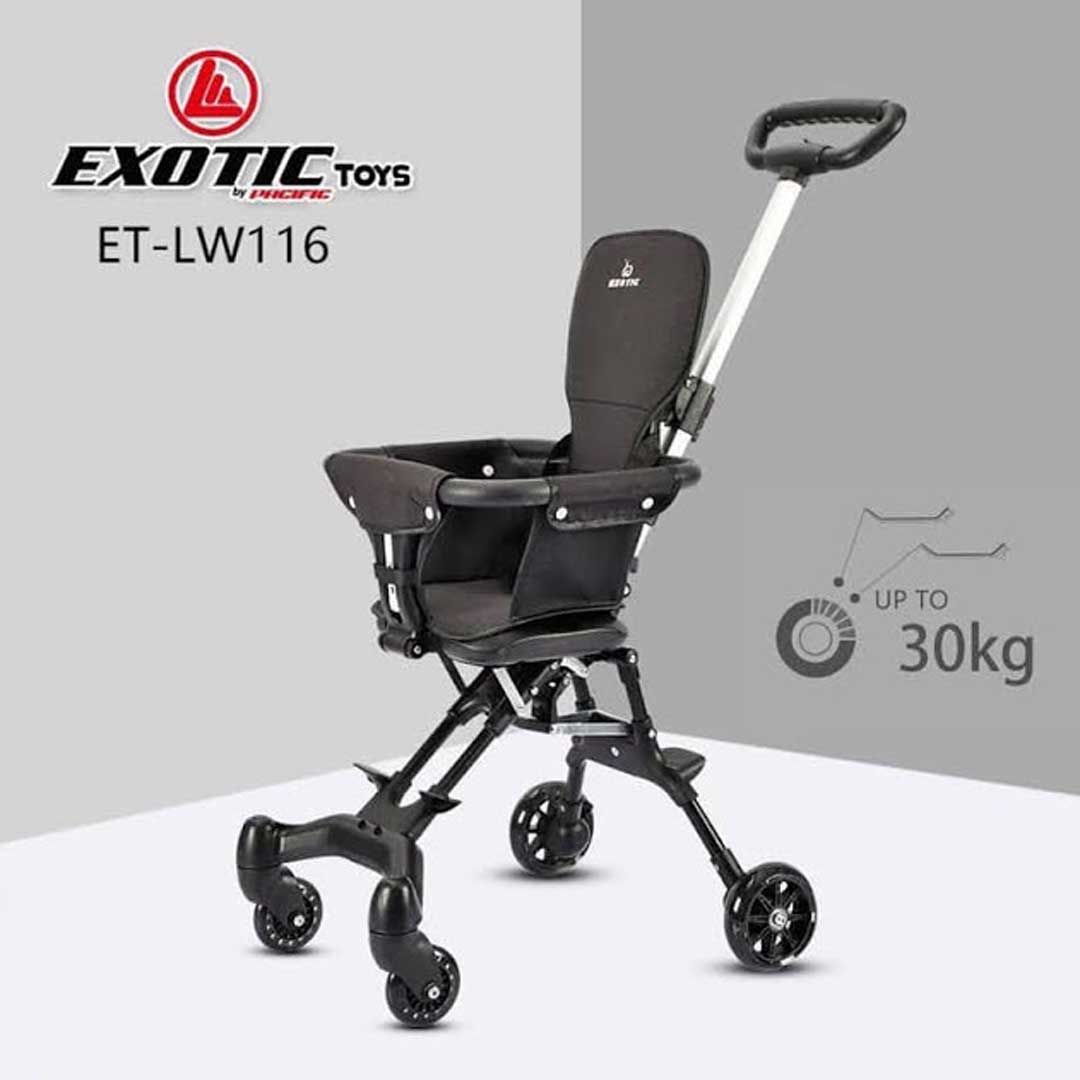 Exotic Stroller Anak Bayi Balita Kursi Dorong Stroler Anak Exotic ET LW116 Sofa Style Black - 1