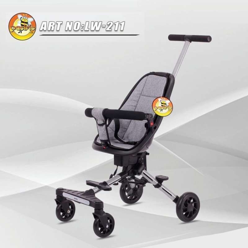 Pacific Magic Stroller Anak Bayi Balita Kursi Dorong Stroler Anak LW211 SNI Grey - 1