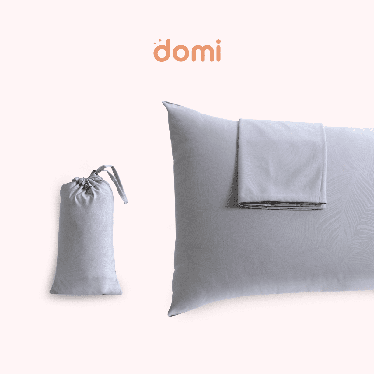 Domi Sarung Bantal - Pillow Case - Abu-abu - 4