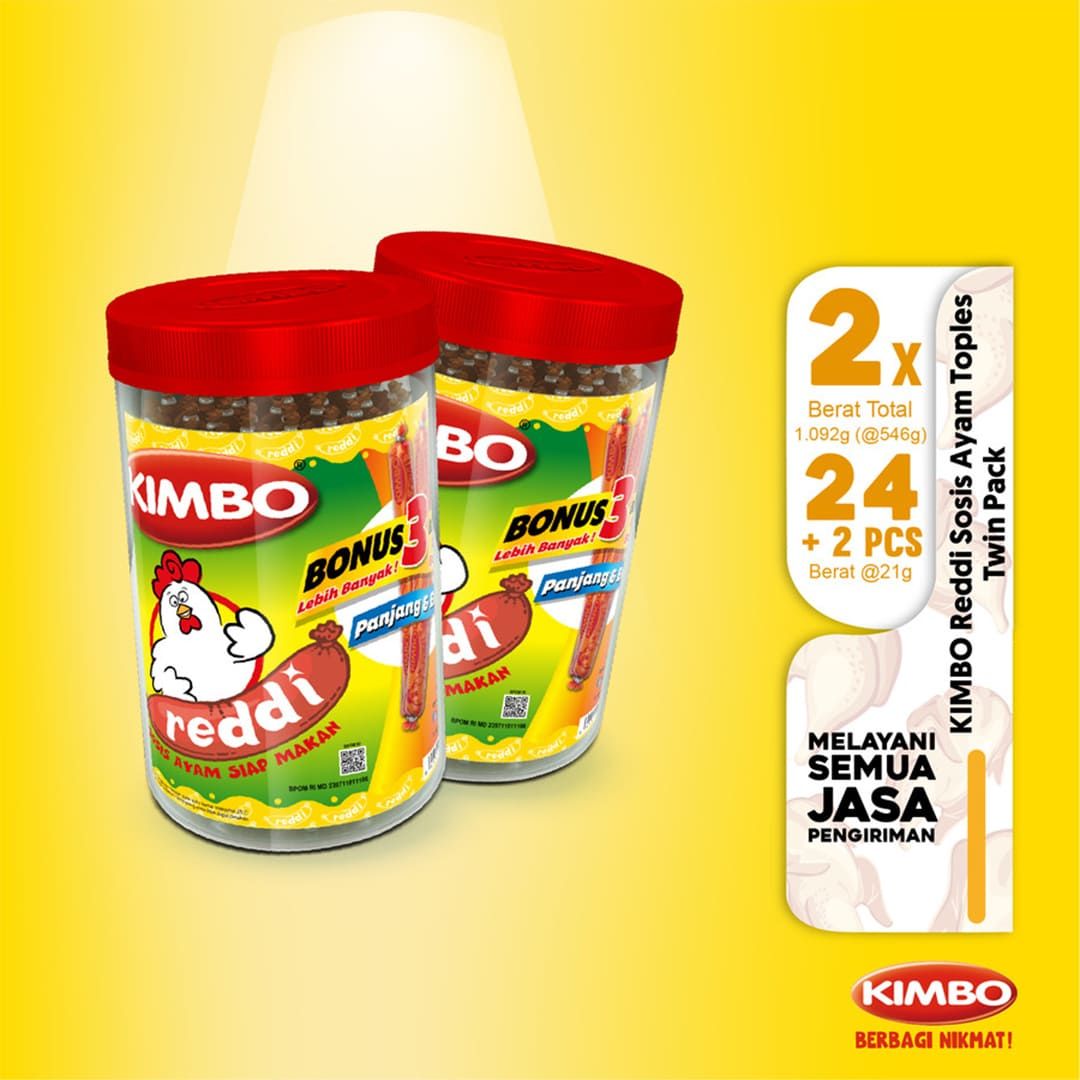 Jual Kimbo Reddi Sosis Ayam Toples Twin Pack Lainnya Termurah Harga