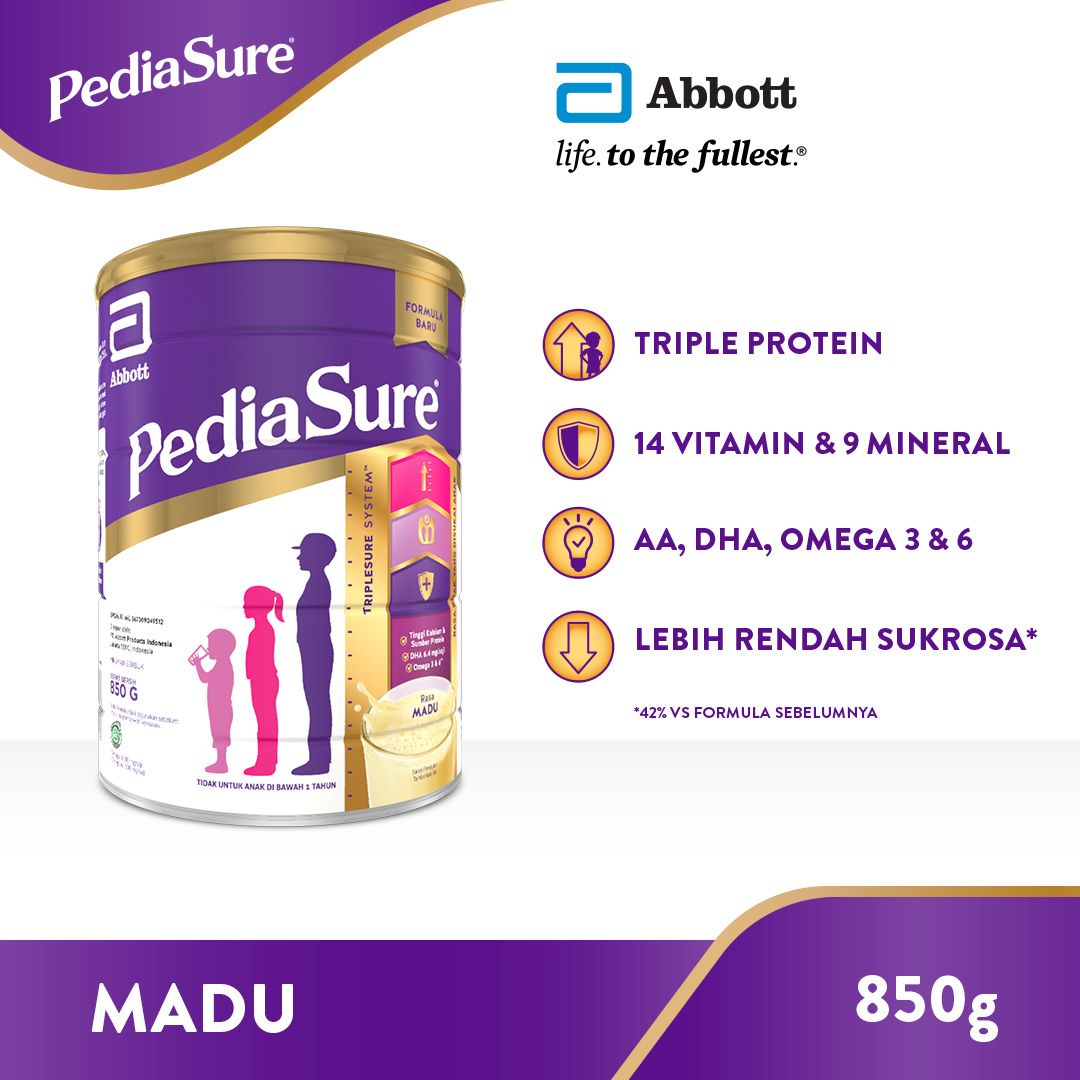 PediaSure Madu 850 g (1-10th) - Nutrisi Pertumbuhan - 1