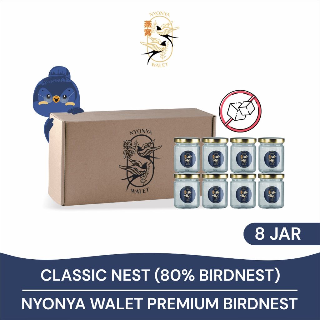 NYONYA WALET PREMIUM BIRDNEST - Classic Nest - Box 8 No Sugar - 1