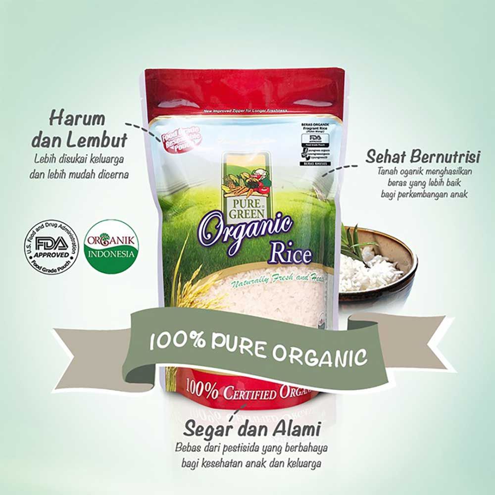 Puregreen Organic Long Grain 1kg - 3