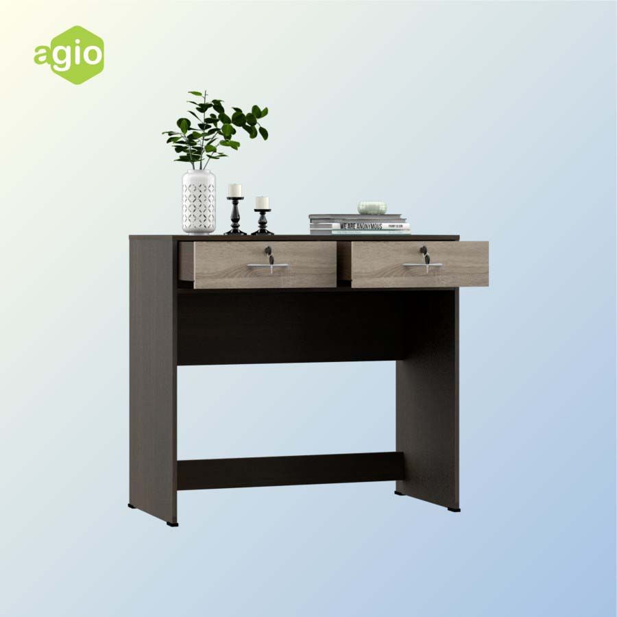 Oggi - Meja Kerja Working Desk Agio Sigma Counter Table 80 - Dark Walnut - 2