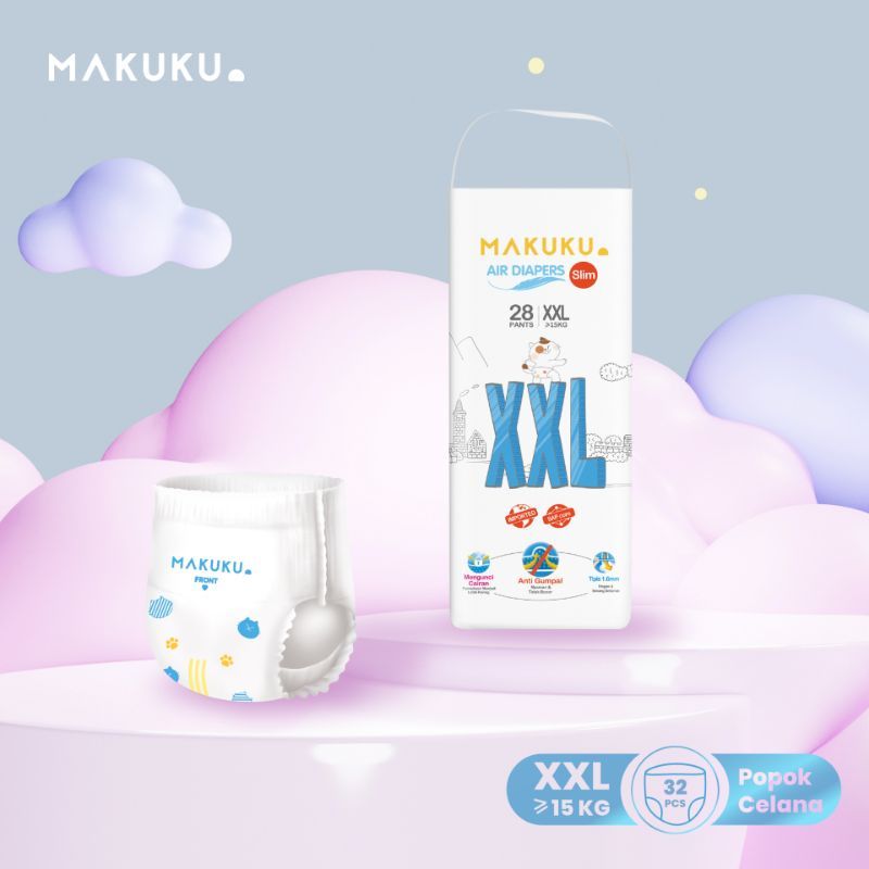 MAKUKU Air Diapers Slim Pants XXL 28 - 1