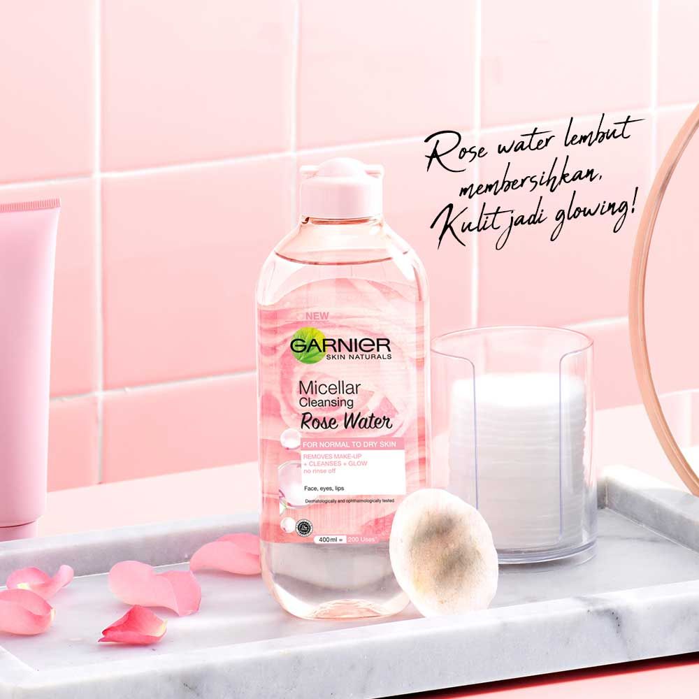 Garnier Micellar Water Rose Cleanse & Glow 125ml - 6