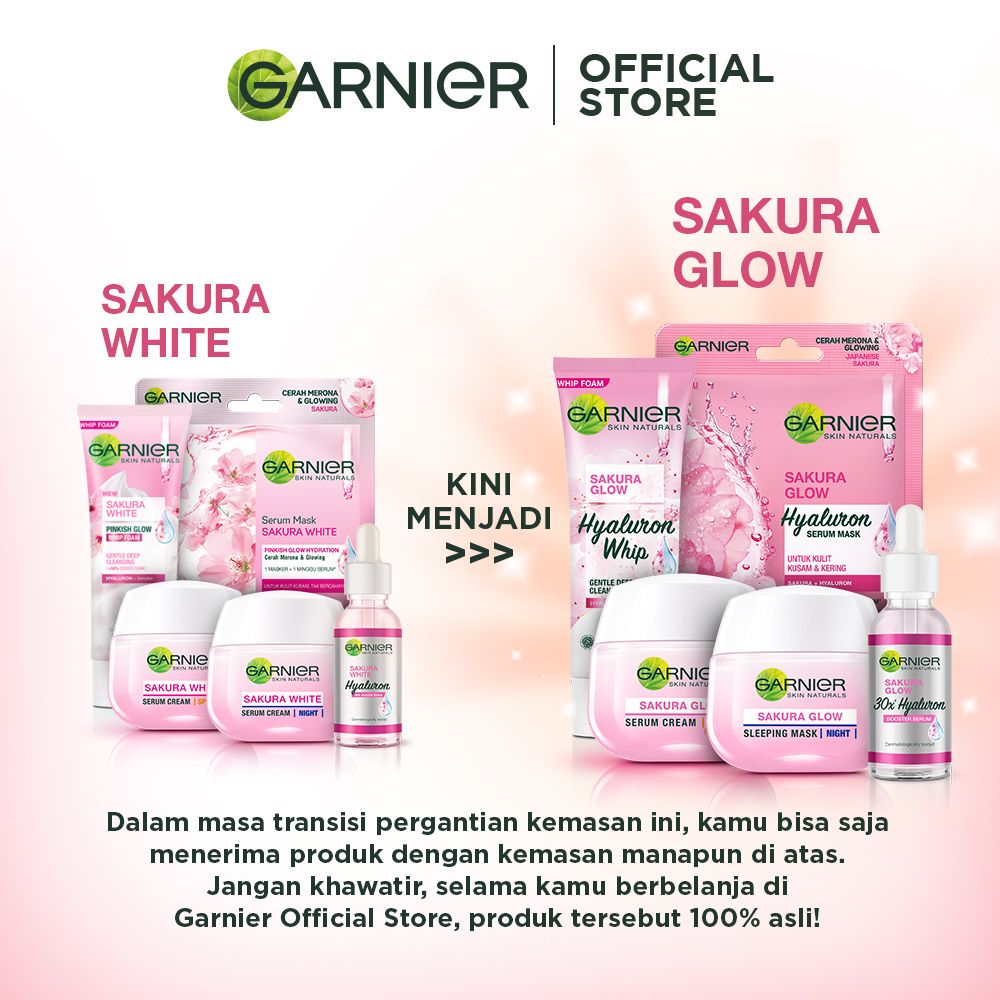 Garnier Sakura Glow Serum Day Cream SPF21 50ml - 5