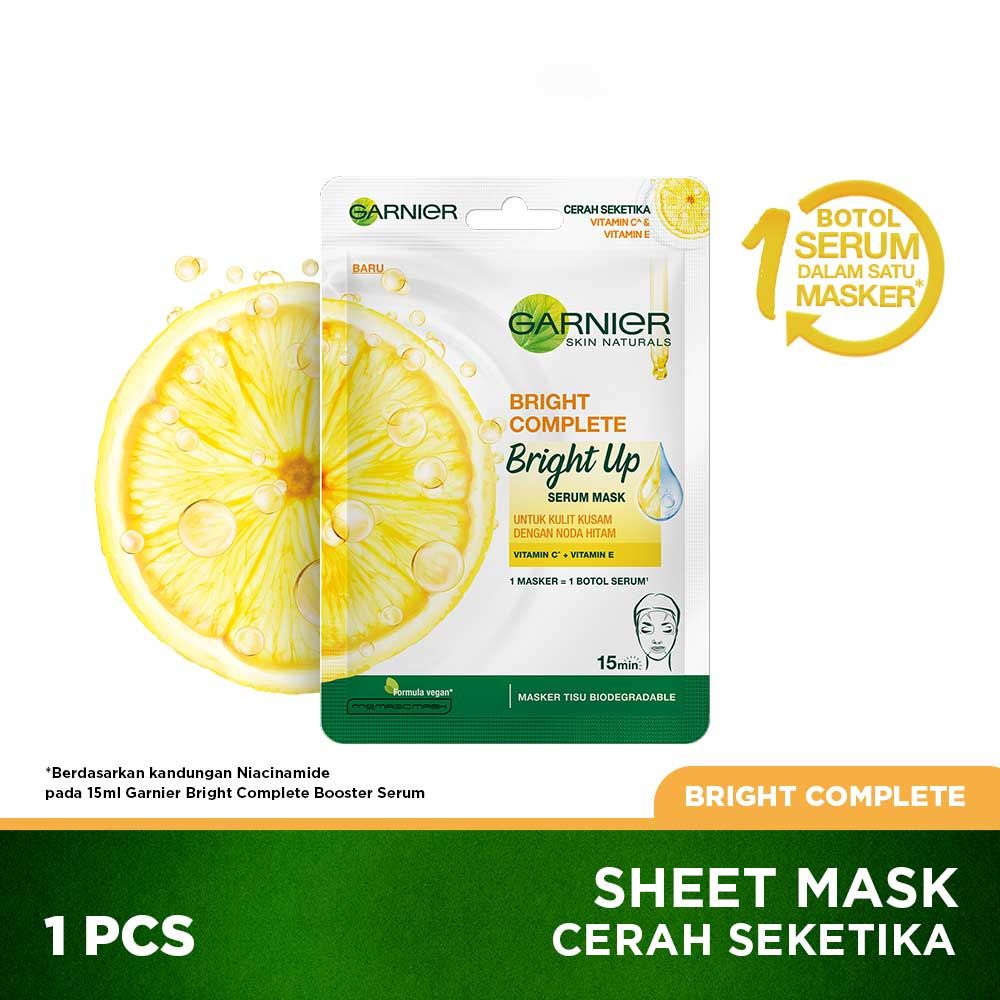 Garnier Serum Mask Bright Complete Bright Up (Masker Wajah) - 1