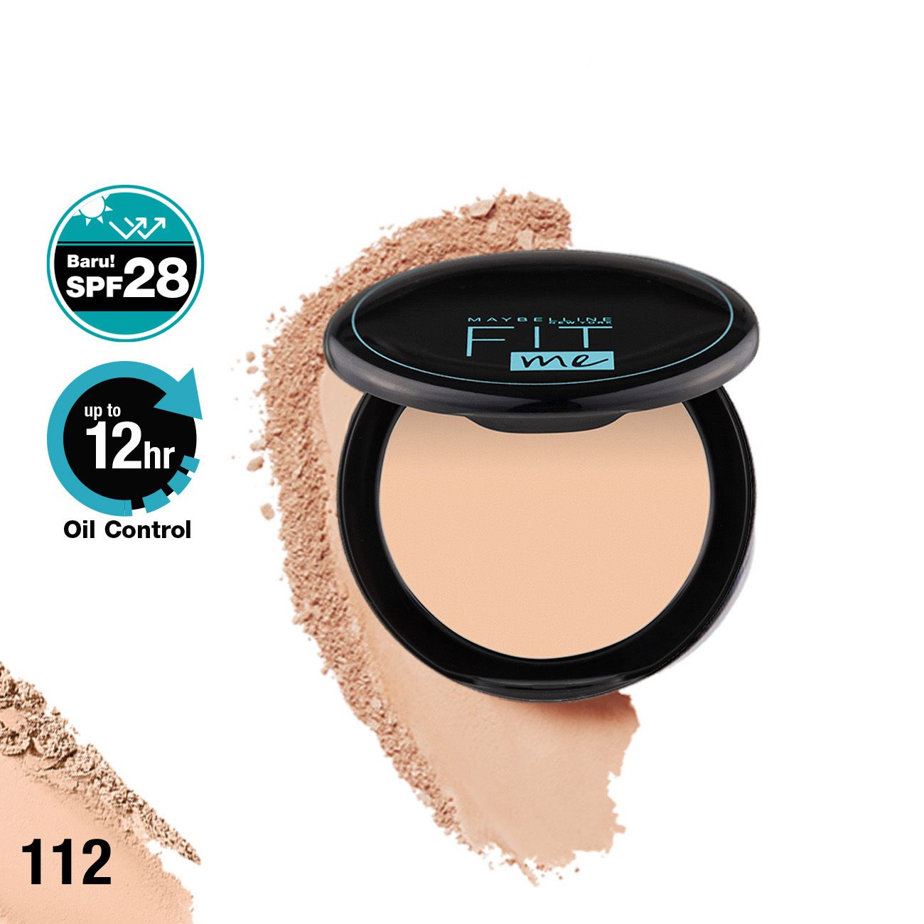 Maybelline FIT ME 12H Oil Control Powder - 112 - 1