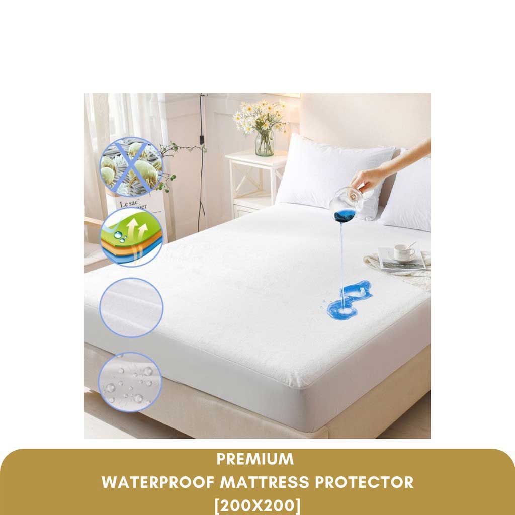 Mumz Joy Waterproof Mattress Protector  Pelindung kasur Ukuran 200 x 200 - 1