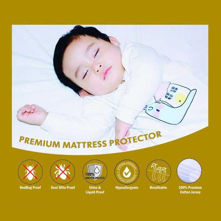 Mumz Joy Waterproof Mattress Protector  Pelindung kasur Ukuran 200 x 200 - 2